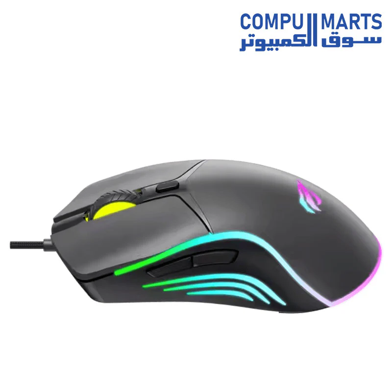 Havit MS1029 RGB USB Wired Rechargeable Gaming Mouse - Image 2