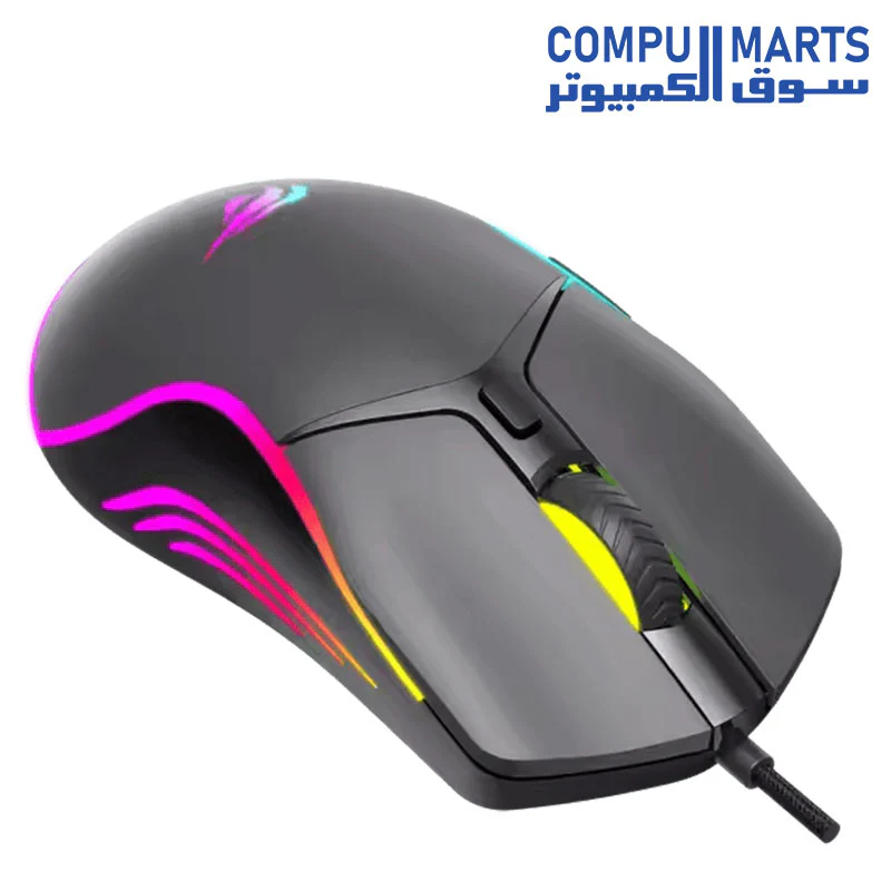 Havit MS1029 RGB USB Wired Rechargeable Gaming Mouse - Image 3