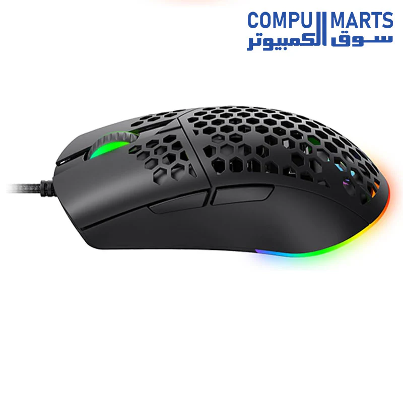 Havit (MS1036) RGB Gaming Mouse - Precision Optical Sensor, Customizable DPI, Ergonomic Design, Programmable Buttons, and Dynamic RGB Lighting for PC Gamers - Image 3