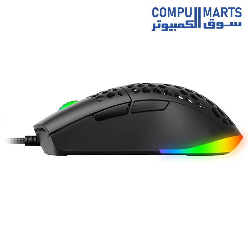 Havit (MS1036) RGB Gaming Mouse - Precision Optical Sensor, Customizable DPI, Ergonomic Design, Programmable Buttons, and Dynamic RGB Lighting for PC Gamers - Image 4
