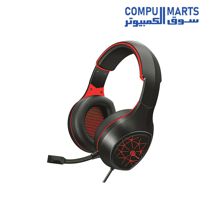 Headphone gaming standard GM-3501R(Red cooler/Best quality class A/Frequency Response 20 Hz-20,000Hz/Power Capability100mW/3.5mm*1 4 Plug Surround sound) - Image 2