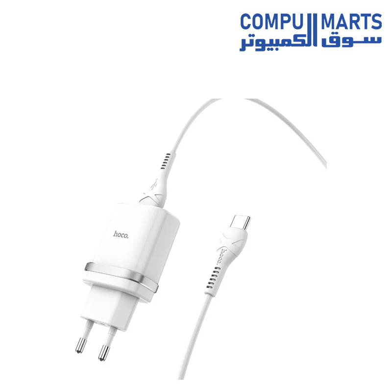 Hoco C12Q - Smart QC3.0 charger set (Type-C) (EU) - White - Image 4