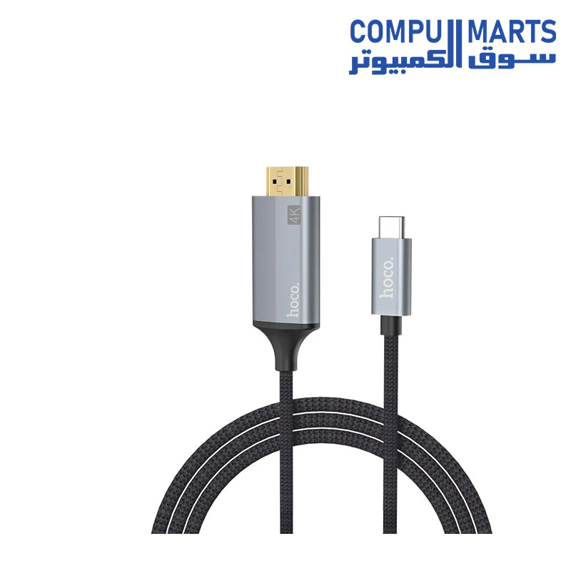 HOCO Cable Type-C to HDMI 4K “UA13” aluminum alloy shell - Image 2
