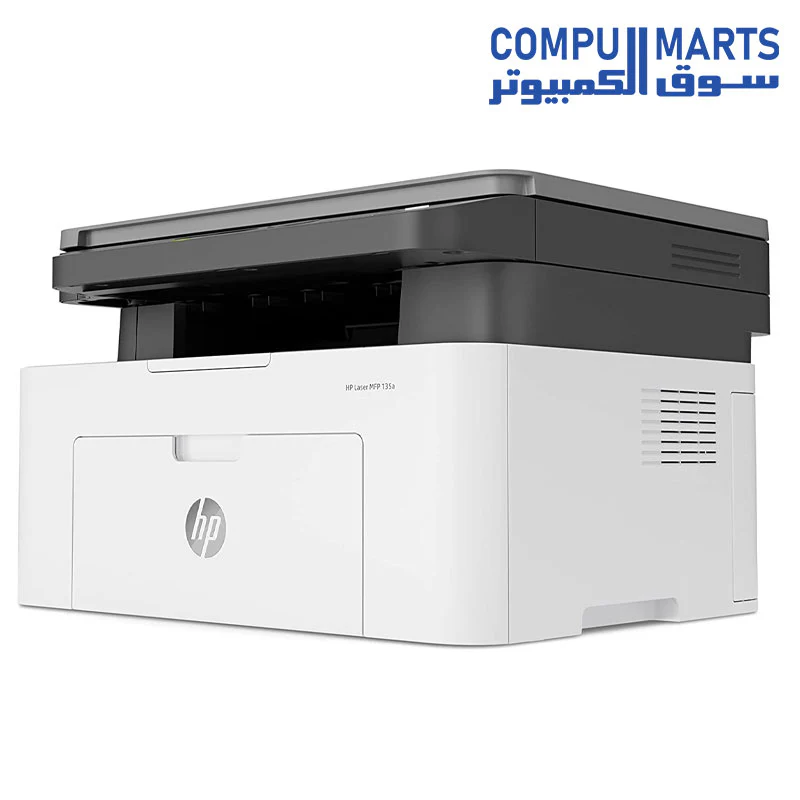 HP 135W Multifunction Laser Printer, White - Image 3