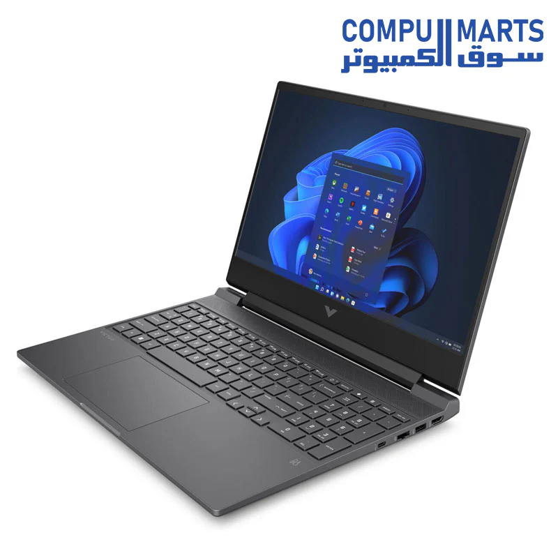 HP Victus 15-fb2082 Gaming Laptop - Ryzen 5 8645HS Latest Generation, 8GB DDR5-5600 MHz, 512GB SSD, NVIDIA GeForce RTX 4050 6GB GDDR6 Graphics, 15.6" FHD IPS 144Hz, Backlit Keyboard, Win11 - Image 2