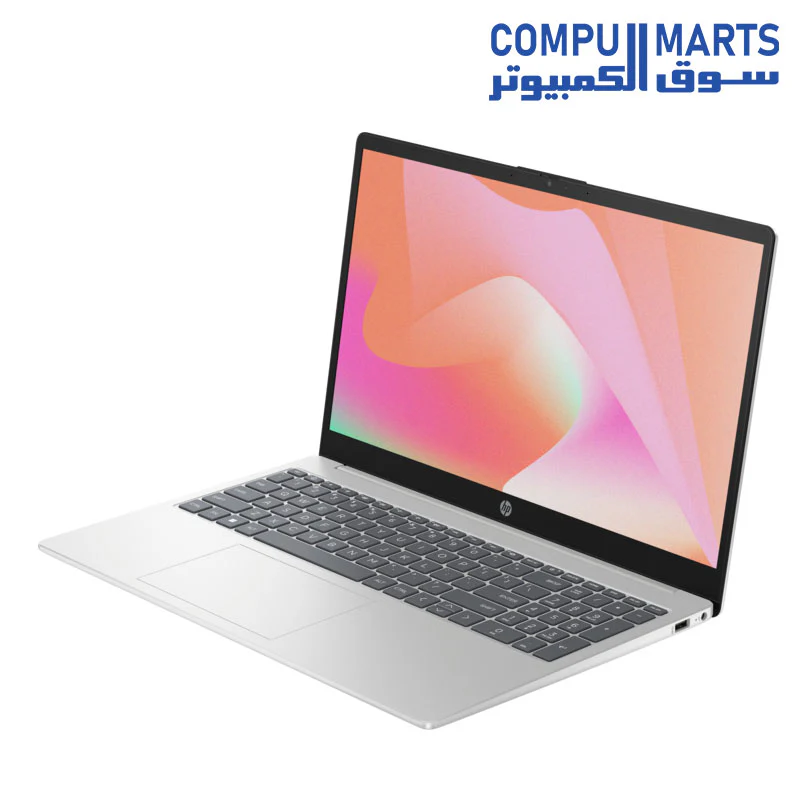 HP 15-fd0052ne - 13th Intel i5-1334U 10-Cores, 8 GB RAM, 512GB SSD, NVIDIA GeForce MX570 2GB GDDR6 dedicated Graphics, 15.6" FHD (1920x1080) anti-glare 250 nits, Dos - Natural silver - Image 4
