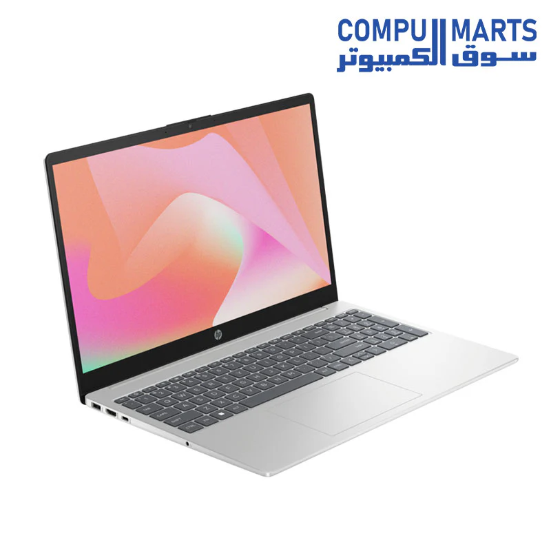 HP 15-FD0068ne - Intel Core-i7-1355U - 10 Cores - 8 GB Ram - 512 GB SSD - Nvidia Geforce MX570 2GB - 15.6 Inch FHD - 250nits- Backlit keyboard - Natural Silver - Image 2
