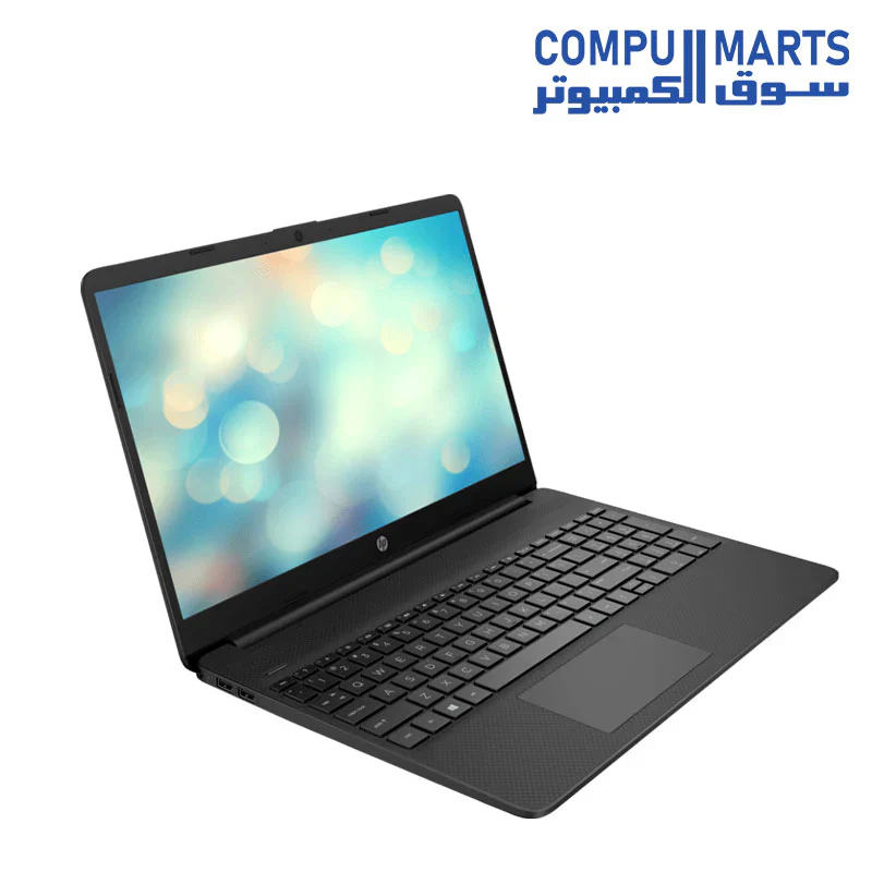 HP 15s-eq2383 Laptop - Ryzen 3 5300U 4-Cores, 8GB RAM, 256GB SSD, AMD Radeon Graphics, 15.6" FHD (1920 x 1080) micro-edge anti-glare 250 nits, DOS - Jet Black - Image 2