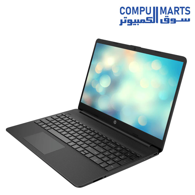 HP 15s-eq2383nia Laptop - Ryzen 3 5300U 4-Cores, 8GB RAM, 512GB SSD, AMD Radeon Graphics, 15.6" FHD (1920 x 1080) micro-edge anti-glare 250 nits, DOS - Jet Black - Image 2