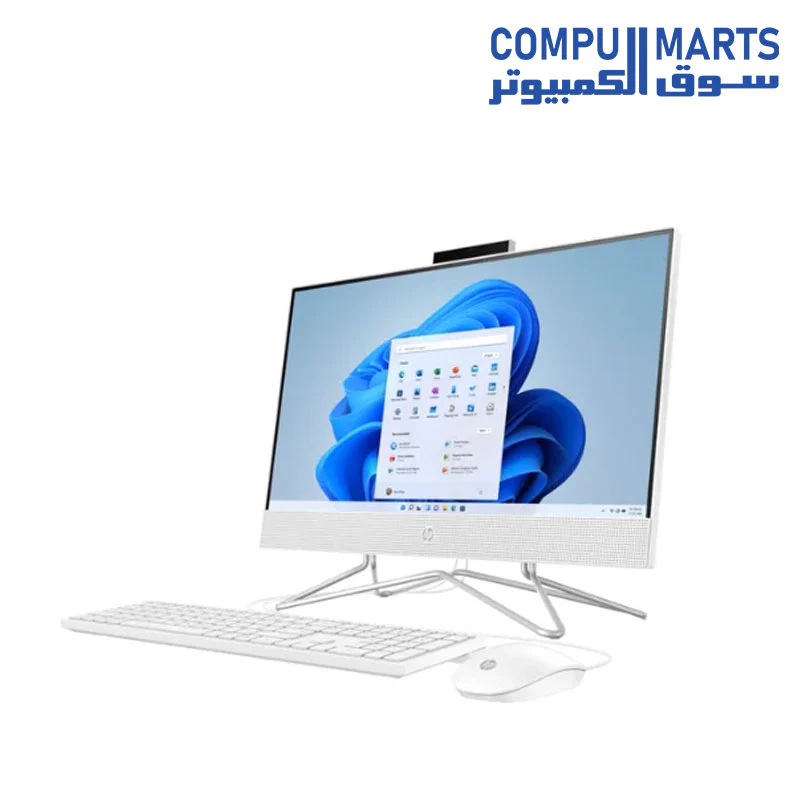 HP 200 G4 All in One PC Intel Core i3-10110U 1TB HDD 4GB Ram Intel UHD Graphics 21.5 inch FHD - White with Wired Keyboard and Mouse - Image 2