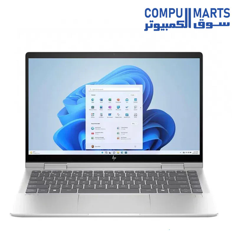 HP Envy X360 16-ac0013dx Covertible 2n1 Laptop - Intel core Ultra 5 125U 12-cores, 16GB LPDDR5-6400 RAM, 512GB SSD, 16" WUXGA (1920X1200) IPS Touch, Backlit, FingerPrint, Windows 11 - Glacier Silver - Image 2