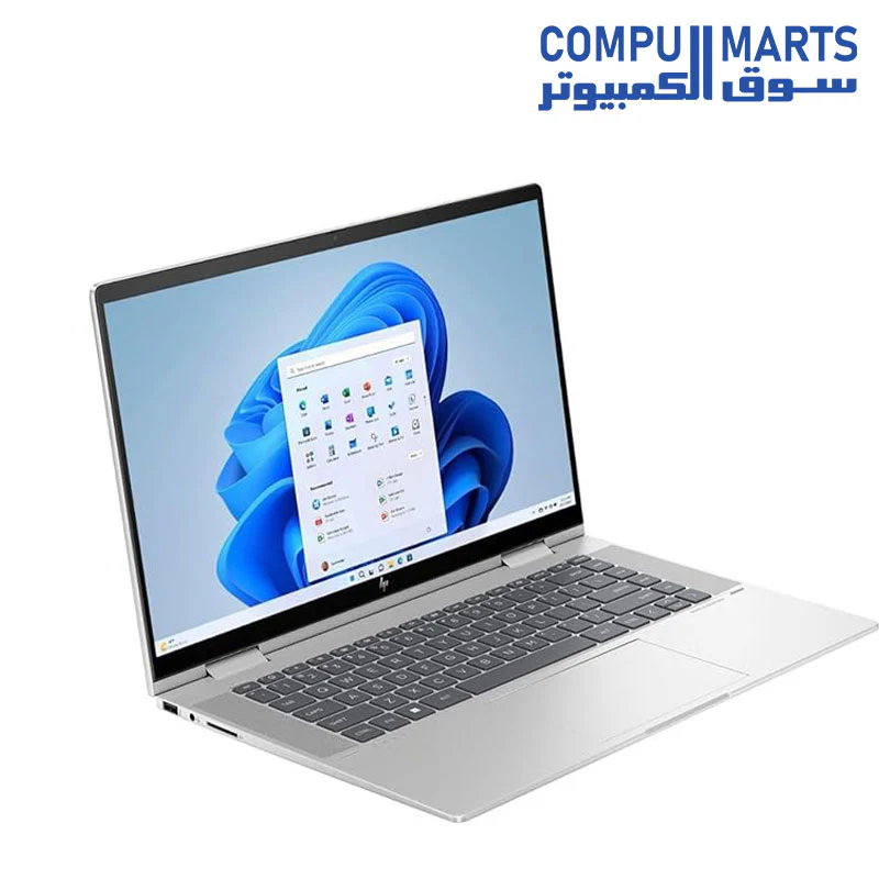 HP Envy X360 2-IN-1 14-ES0013DX Laptop - 13th Intel core i5-1335U 10-cores, 8GB, 512GB SSD, Intel Iris Xe Graphics, 14" FHD (1920X1080) IPS MuliTouch, FingerPrint, Backlit Keyboard, Windows 11, Silver - Image 3