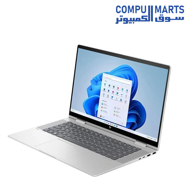 HP Envy X360 2-IN-1 14-ES0013DX Laptop - 13th Intel core i5-1335U 10-cores, 8GB, 512GB SSD, Intel Iris Xe Graphics, 14" FHD (1920X1080) IPS MuliTouch, FingerPrint, Backlit Keyboard, Windows 11, Silver - Image 4