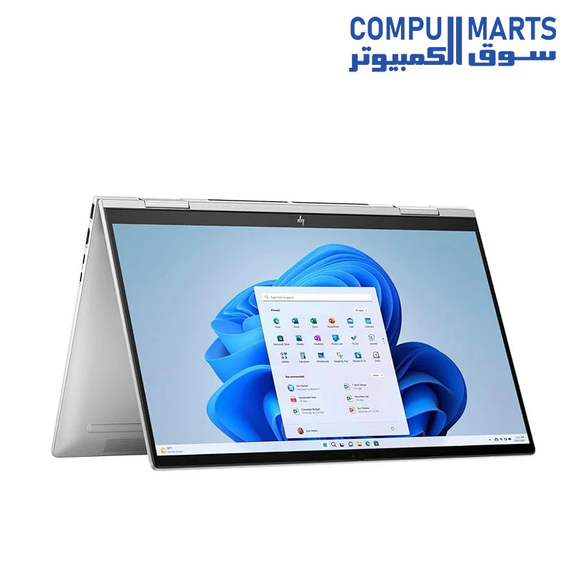 HP Envy X360 2-IN-1 14-ES0033DX Laptop - 13th Intel core i7-1355U 10-cores, 16GB, 1TB SSD, Intel Iris Xe Graphics, 14" FHD (1920X1080) IPS MultiTouch, FingerPrint, Backlit Keyboard, Windows 11, Silver - Image 4