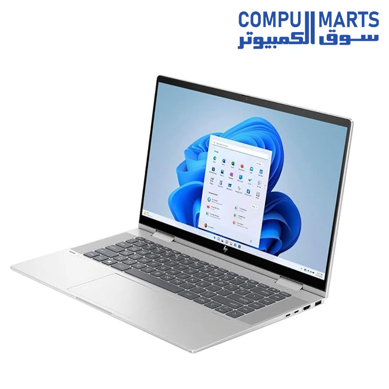 HP Envy X360 2-IN-1 14-ES0033DX Laptop - 13th Intel core i7-1355U 10-cores, 16GB, 1TB SSD, Intel Iris Xe Graphics, 14" FHD (1920X1080) IPS MultiTouch, FingerPrint, Backlit Keyboard, Windows 11, Silver - Image 6