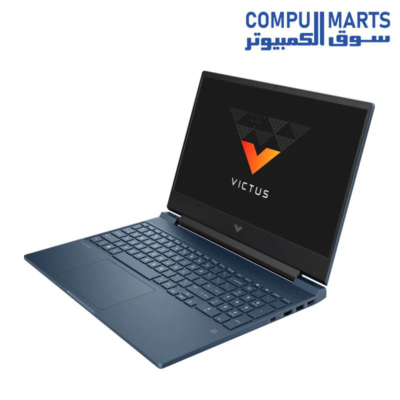 HP Gaming Laptop Victus 15-fa1103ne (8Y5V3EA) Core I5-13420H 8 Cores - 8GB DDR4 -512GB SSD-RTX3050 6GB-15.6 FHD IPS 144Hz-DOS-BLUE-ARB/ENG Backlit - Image 3