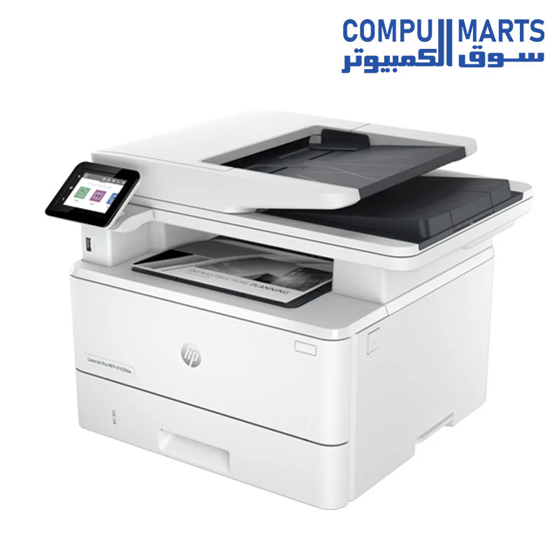 HP LaserJet Pro MFP-4103fdw - Laser Printer, Wireless, Monochromatic, White - Image 2