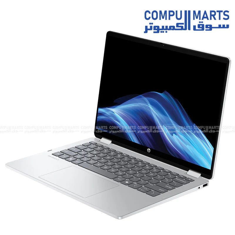 HP OmniBook 5 Flip 14-FP0023DX – Core 7-150U / 16GB / 512GB SSD / 14" 2K Touch – Glacier Silver - Image 3