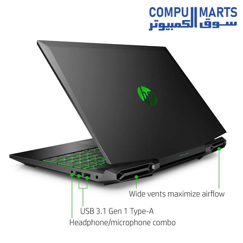 USED LAPTOP HP Pavilion Gaming 15-Inch Laptop, Intel Core i5-9300H, NVIDIA GeForce GTX 1650, 16GB RAM, 512GB SSD, Win10 USED LAPTOP - Image 3