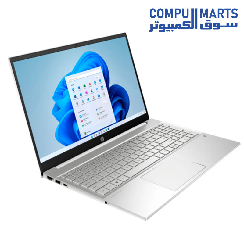 HP Pavilion Laptop 15-eg2006ne-Intel Core I7-1255U- Ram16GB – 512GB NVMe M.2 SSD – NVIDIA MX550 2G -15.6 FHD- Win 11- Silver - Image 2