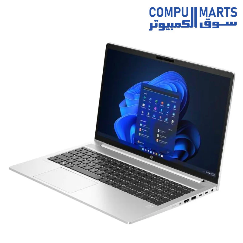 HP ProBook 450 G10 ( 85D08EA ) i5-1335U 10 Cores – 8GB DDR4 – 512GB SSD – Intel UHD GRAPHICS – 15.6 FHD IPS Touch– Fingerprint – Backlit KYB – DOS - Image 2
