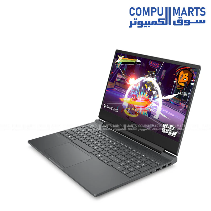HP Victus Gaming Laptop 15-fa2318TX – Intel Core i7-13620H, RTX 3050 6GB, 15.6" FHD 144Hz, 16GB DDR4, 512GB SSD, FreeDOS, Mica Silver - Image 2