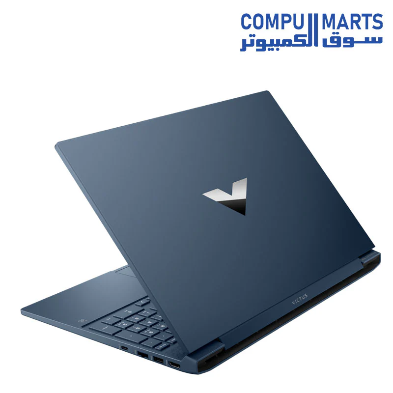 HP Victus 15-fb0070nia Gaming Laptop - Ryzen 5-5600H 6-Cores, 8 GB RAM, 512GB SSD, 15.6" FHD (1920X1080) 144 Hz IPS, AMD Radeon RX 6500M 4GB GDDR6 Graphics, Backlit Keyboard - Performance Blue - Image 2