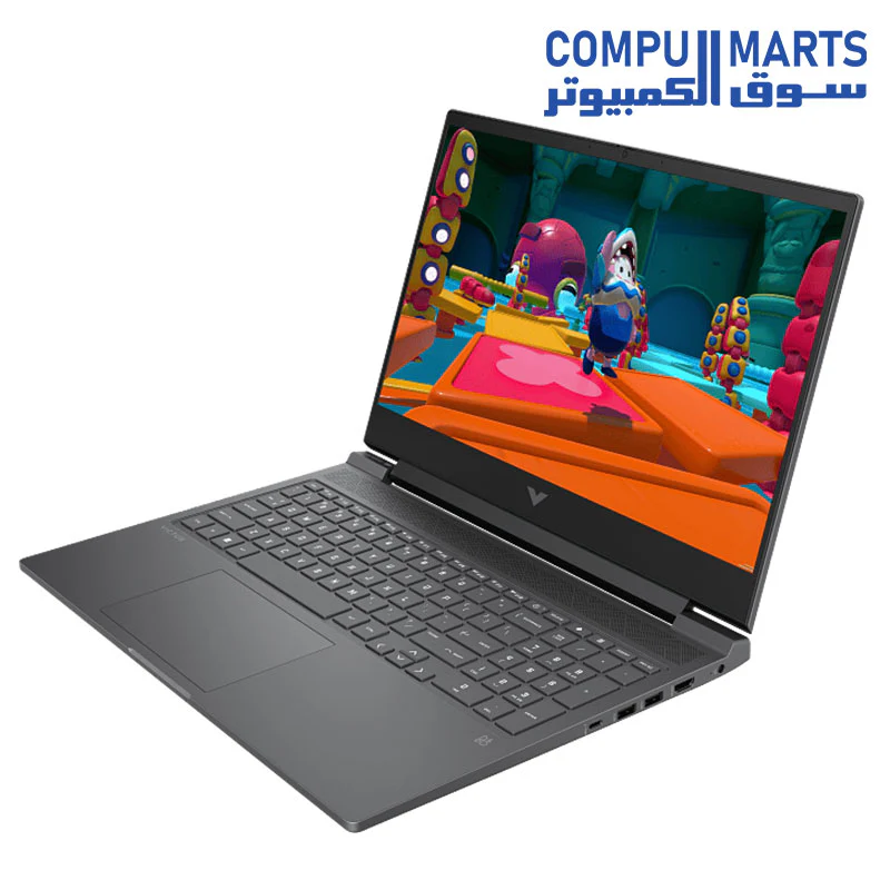 HP Victus 16-r0328TX Gaming Laptop – Intel Core i7-13700HX (13th Gen), 16GB DDR5 RAM, 512GB SSD, 16.1″ FHD 144Hz IPS Display, GeForce RTX 4060 8GB GPU, FreeDOS, Mica Silver - Image 3