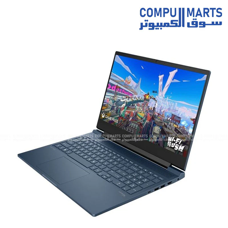 HP Victus 16-r1041nia Gaming Laptop – Intel Core i7-14650HX, RTX 3050 6GB, 16GB DDR5, 512GB SSD, 16.1" FHD 144Hz, DOS – Performance Blue - Image 2