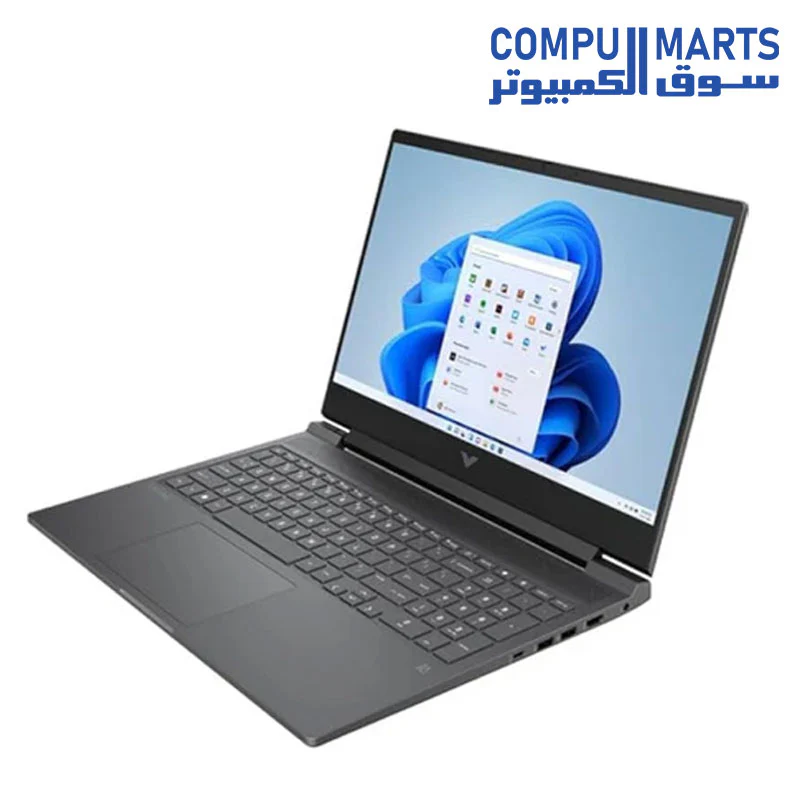 HP Victus 16T-R100 Laptop, Intel Core i7-14700HX, 512GB SSD, 16GB RAM, 16.1 Inch, FHD, 144 Hz, NVIDIA GeForce RTX 4060 8GB, Windows 11 - Mica Silver - Image 2