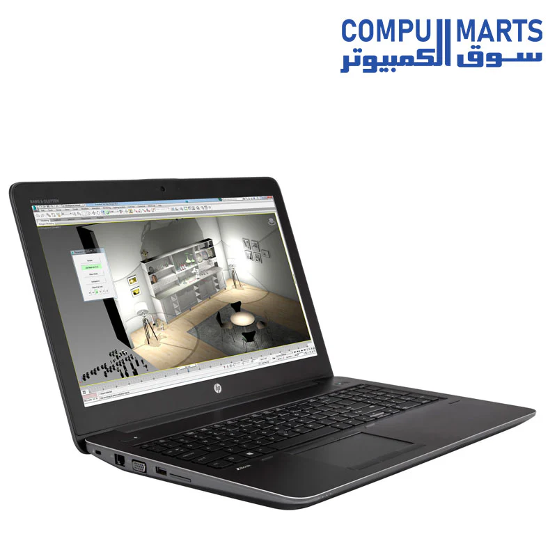 USED Workstation LAPTOP HP ZBook 15 G3 Mobile Workstation 15.6″, Intel Xeon E3-1505M v5 , 16GB RAM, 512GB SSD, NVIDIA QUADRO M1000M 2G Backlit English Keyboard - Image 6