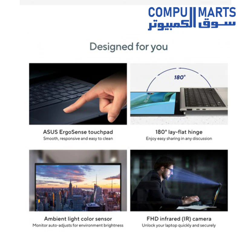 ASUS Zenbook S 13 OLED (UX5304) -  Intel Core i7-1355U -RAM 16 GB-1TB M.2 NVMe PCIe- Intel Iris Xe Graphics-13.3-inch-Windows 11 - Image 11