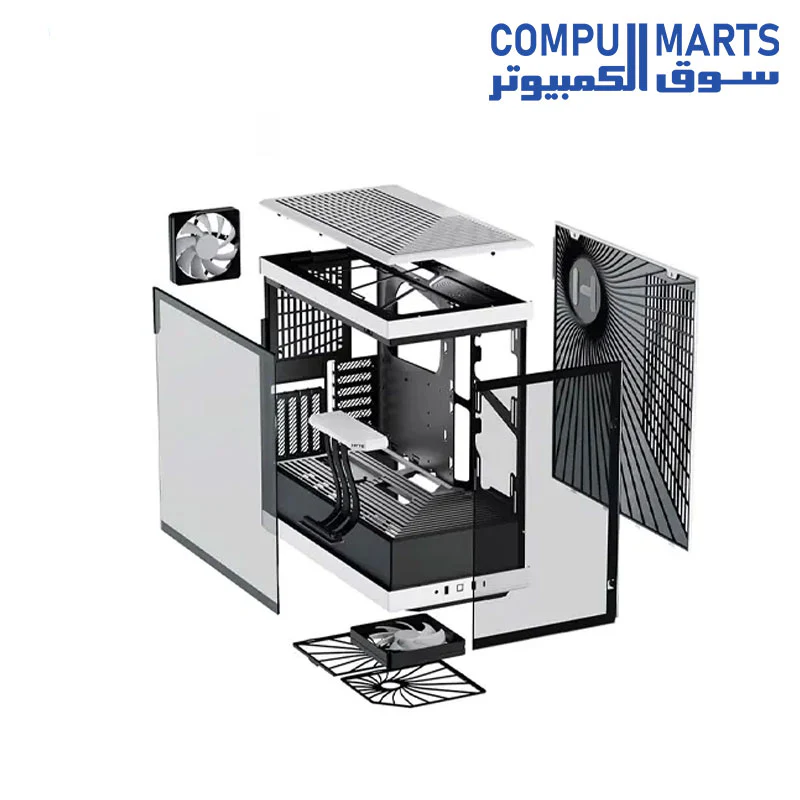 HYTE Y40 Modern Aesthetic Panoramic Tempered Glass Mid-Tower ATX Computer Gaming Case with PCIE 4.0 Riser Cable Included - Image 18