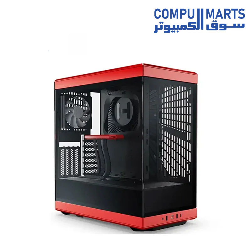 HYTE Y40 Modern Aesthetic Panoramic Tempered Glass Mid-Tower ATX Computer Gaming Case with PCIE 4.0 Riser Cable Included - Image 2