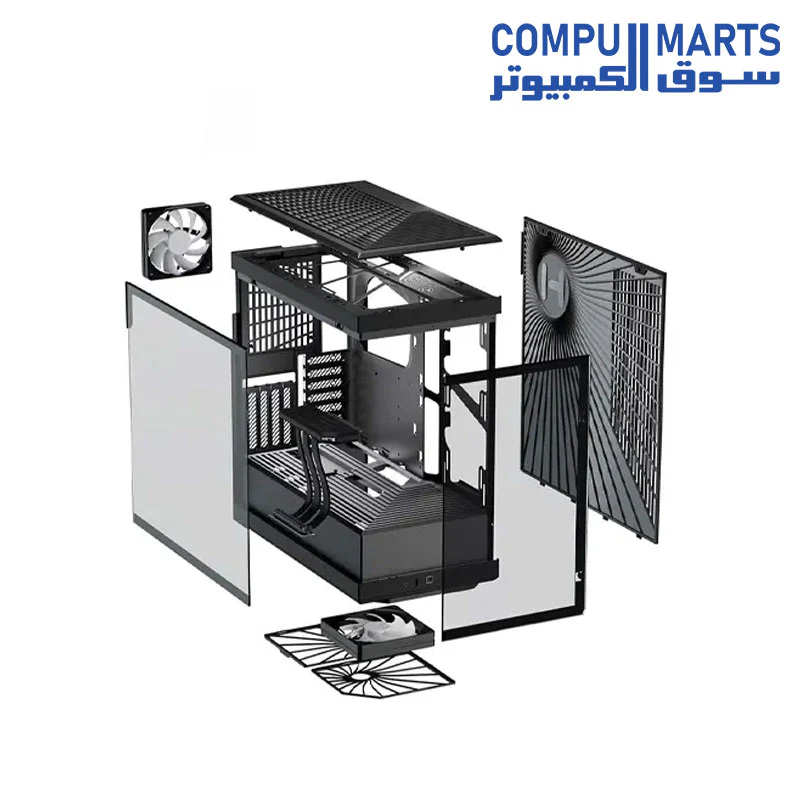 HYTE Y40 Modern Aesthetic Panoramic Tempered Glass Mid-Tower ATX Computer Gaming Case with PCIE 4.0 Riser Cable Included - Image 20