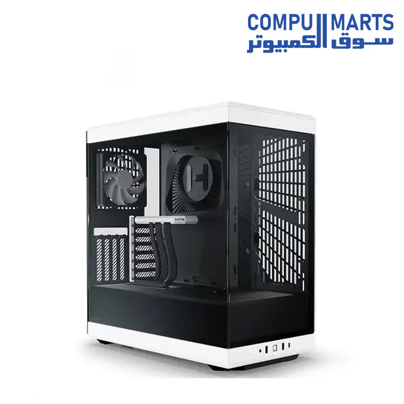 HYTE Y40 Modern Aesthetic Panoramic Tempered Glass Mid-Tower ATX Computer Gaming Case with PCIE 4.0 Riser Cable Included - Image 3