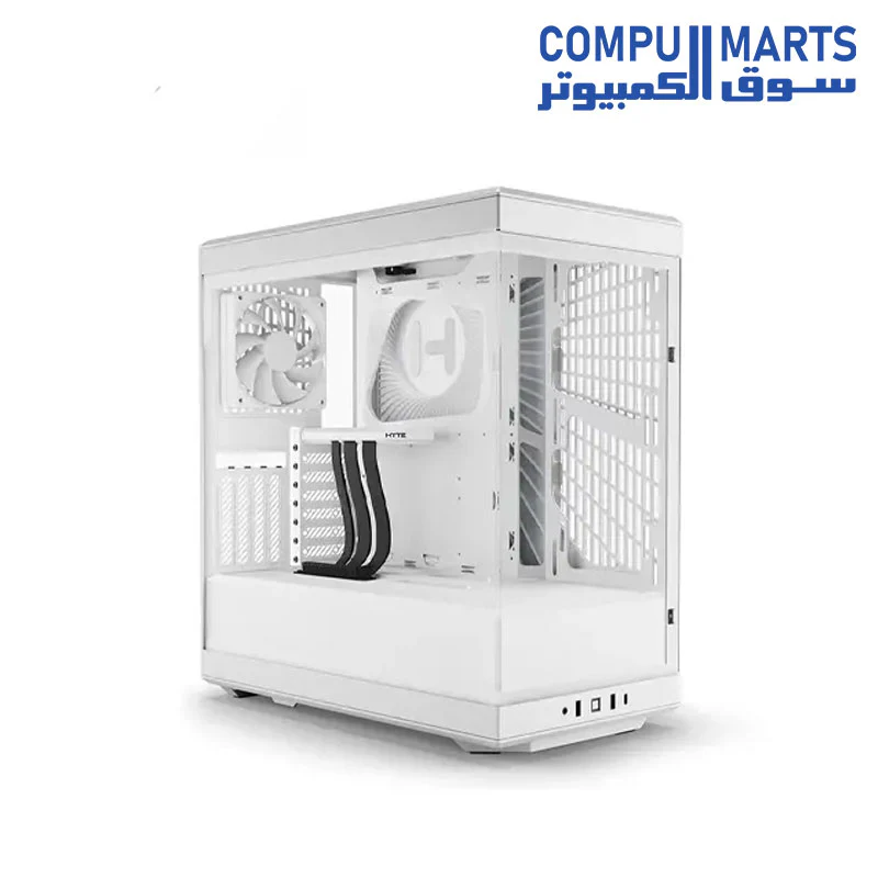 HYTE Y40 Modern Aesthetic Panoramic Tempered Glass Mid-Tower ATX Computer Gaming Case with PCIE 4.0 Riser Cable Included - Image 4