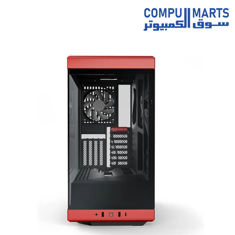 HYTE Y40 Modern Aesthetic Panoramic Tempered Glass Mid-Tower ATX Computer Gaming Case with PCIE 4.0 Riser Cable Included - Image 6