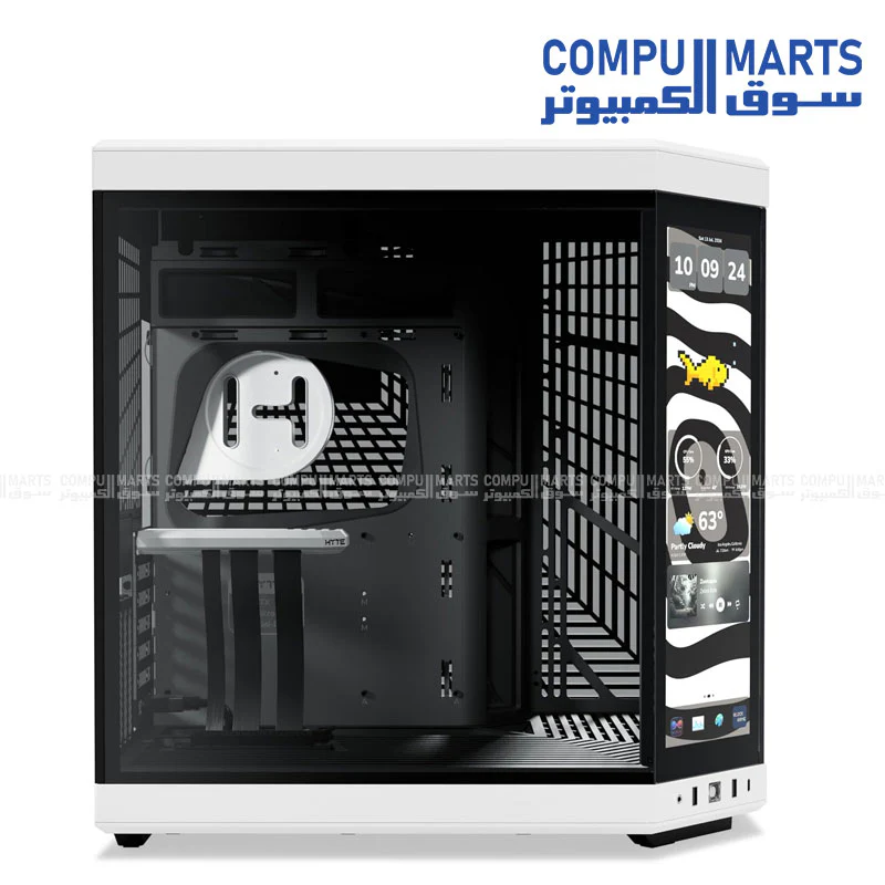 HYTE Y70 Touch Infinite Dual Chamber ATX Mid Tower Modern Aesthetic Case with Integrated 2.5K LCD Touchscreen - Image 17