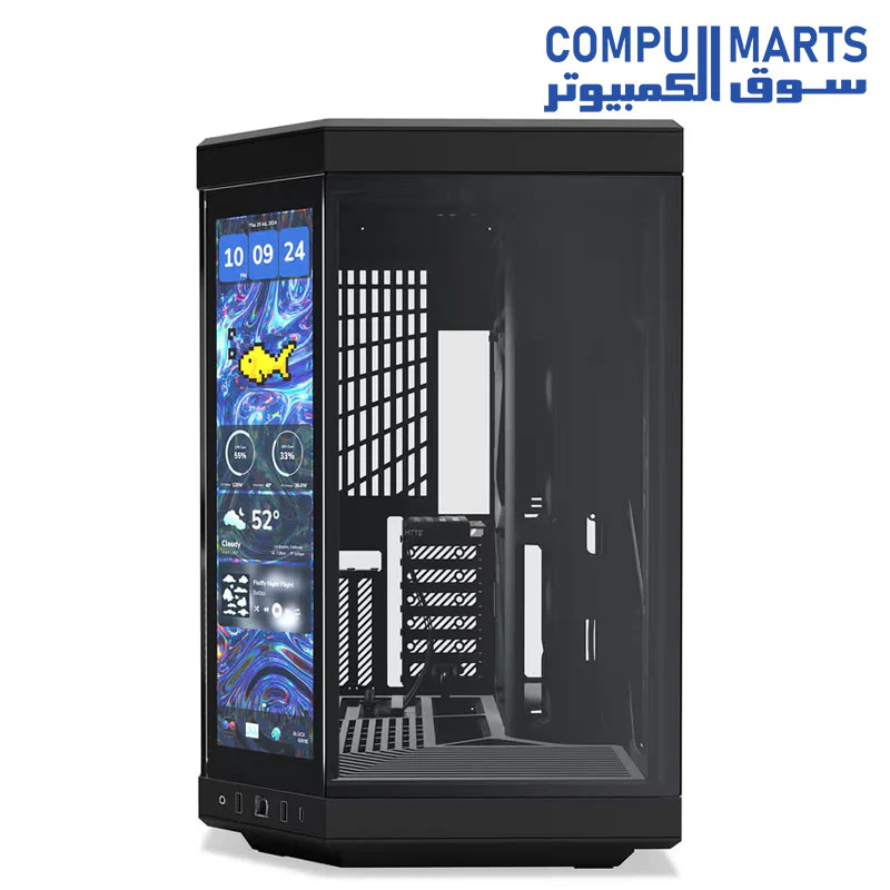 HYTE Y70 Touch Infinite Dual Chamber ATX Mid Tower Modern Aesthetic Case with Integrated 2.5K LCD Touchscreen - Image 4
