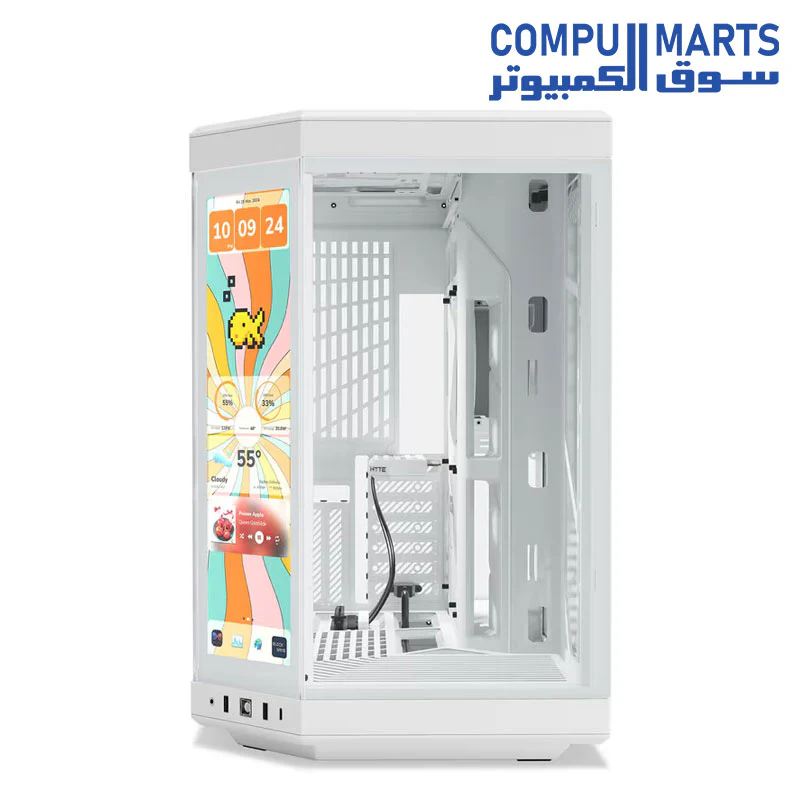 HYTE Y70 Touch Infinite Dual Chamber ATX Mid Tower Modern Aesthetic Case with Integrated 2.5K LCD Touchscreen - Image 5