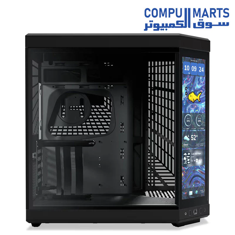 HYTE Y70 Touch Infinite Dual Chamber ATX Mid Tower Modern Aesthetic Case with Integrated 2.5K LCD Touchscreen - Image 6
