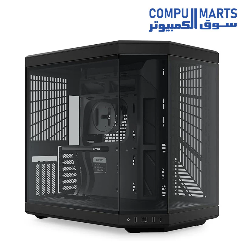HYTE Y70 Upgraded Modern Aesthetic Dual Chamber Panoramic Tempered Glass Mid-Tower ATX Computer Gaming Case with PCIE 4.0 Riser Cable Included - Image 2