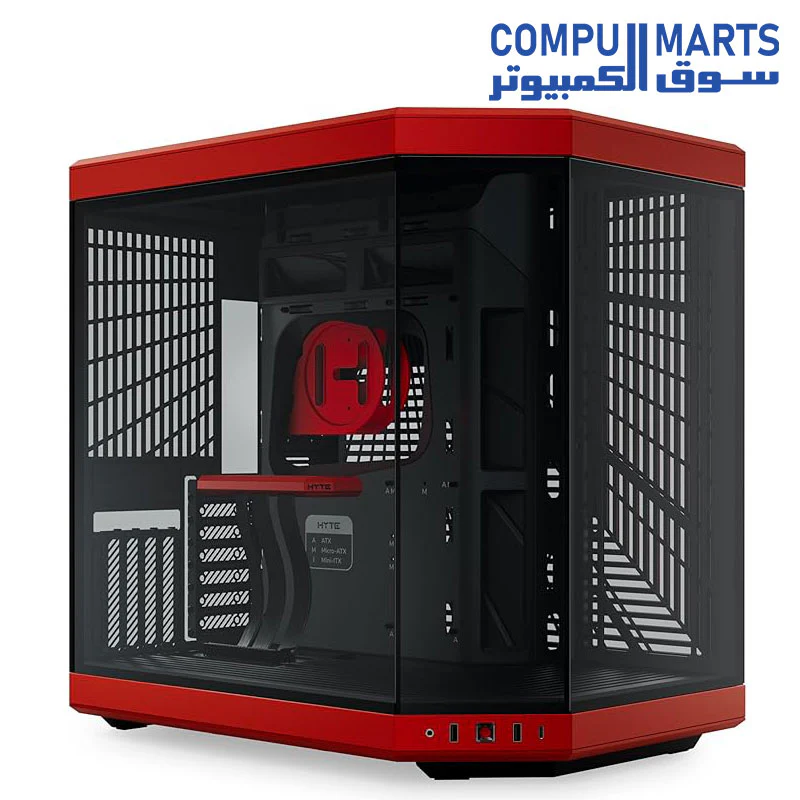 HYTE Y70 Upgraded Modern Aesthetic Dual Chamber Panoramic Tempered Glass Mid-Tower ATX Computer Gaming Case with PCIE 4.0 Riser Cable Included - Image 6