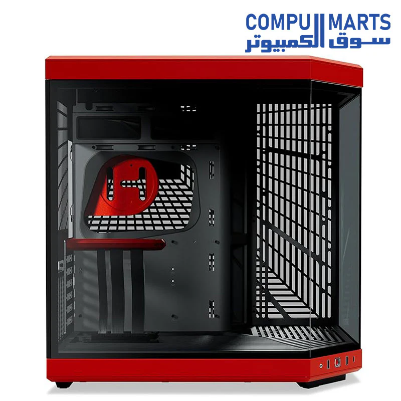 HYTE Y70 Upgraded Modern Aesthetic Dual Chamber Panoramic Tempered Glass Mid-Tower ATX Computer Gaming Case with PCIE 4.0 Riser Cable Included - Image 8