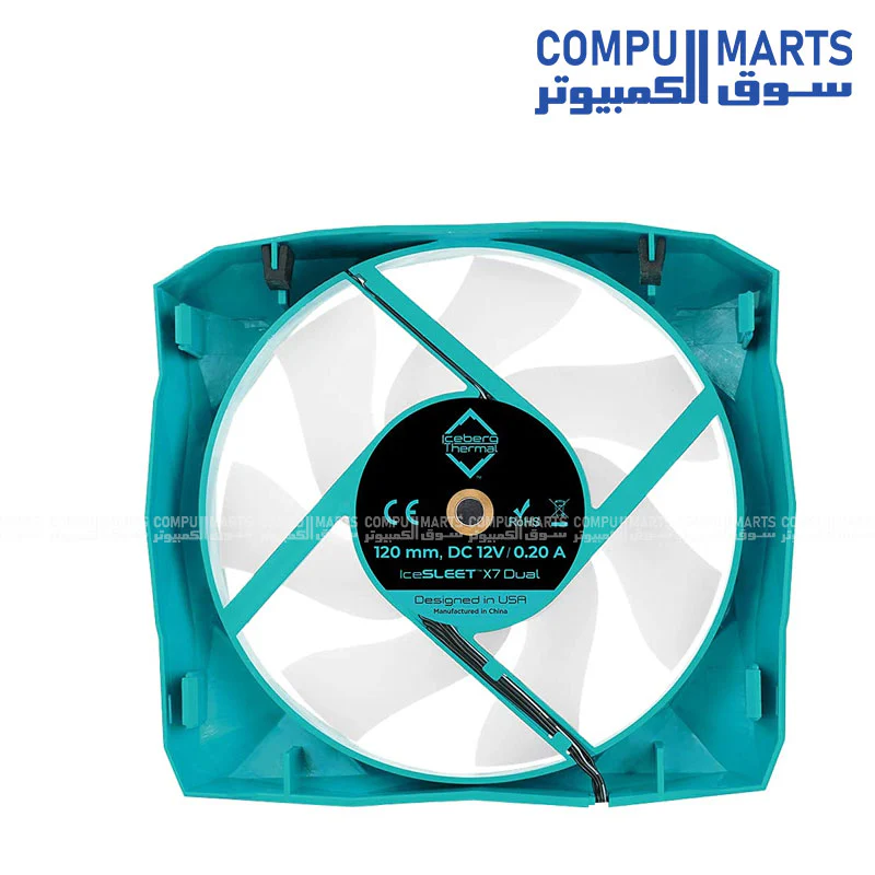 Iceberg Thermal IceSLEET X7 Dual Intel & AMD CPU Cooler 7 Heat Pipe Nickel Plating Twin Tower Dual Fans Set ARGB AM5 Compatible LGA 1700 Mounting Kit Available FOC - Image 2