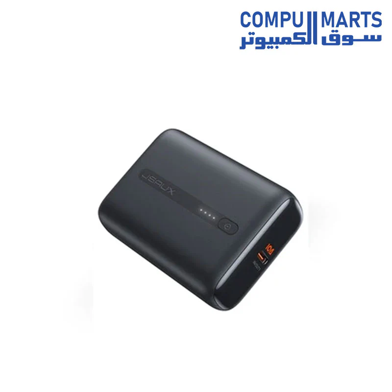 JSAUX (PB2002) Super Mini 22.5W Powerbank 10000mAh QC PD 3.0 Dual Port Portable Charger- Black - Image 2