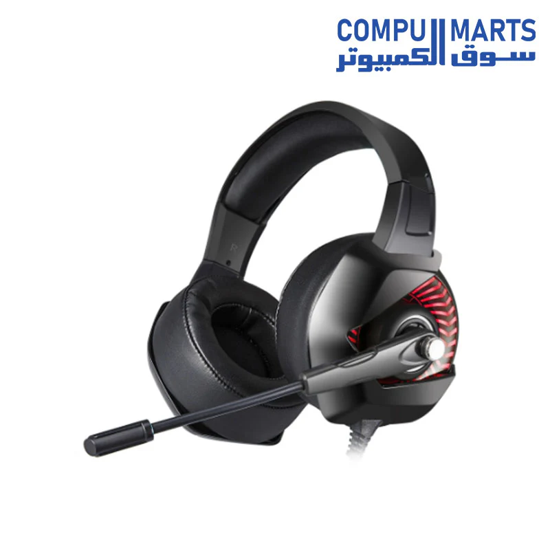 K6 Gaming Headset with RGB Light ONIKUMA K6 Stereo Gaming Headset for PS4, PC, Xbox One Controller, Noise Cancelling Over Ear Headphones - Image 2
