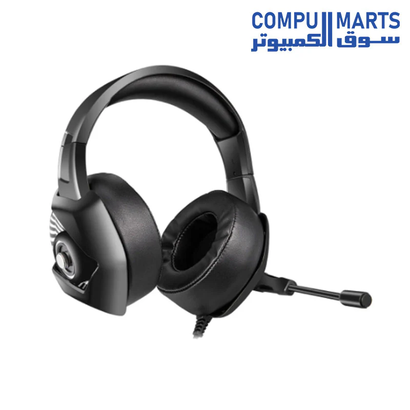 K6 Gaming Headset with RGB Light ONIKUMA K6 Stereo Gaming Headset for PS4, PC, Xbox One Controller, Noise Cancelling Over Ear Headphones - Image 3
