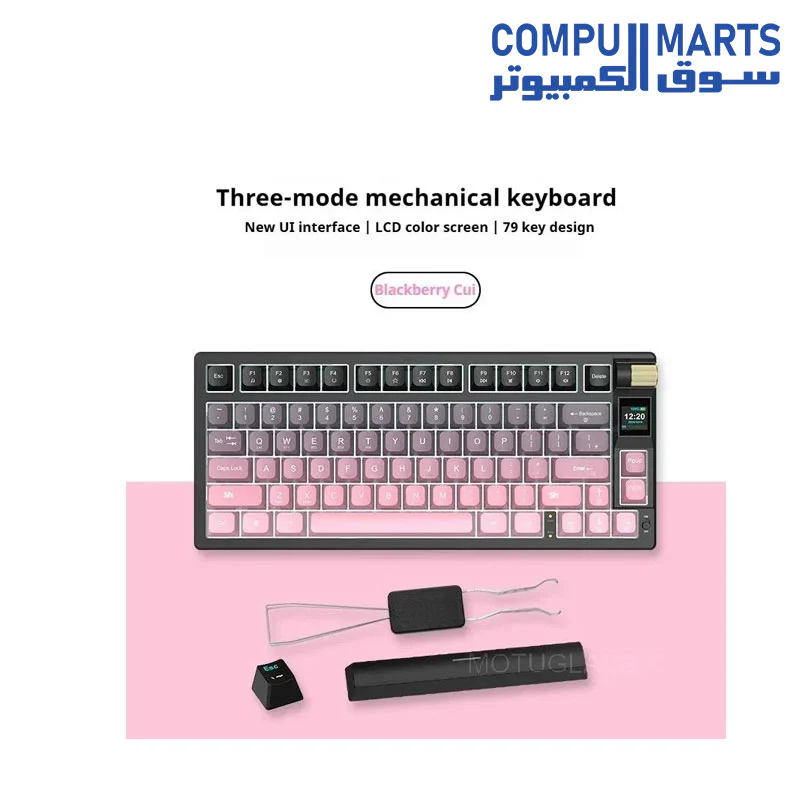 K79 Three Mode Mechanical Keyboard Hot Swappable Gasket Wireless Gaming Keyboard for Esports and PC Gaming - Image 3